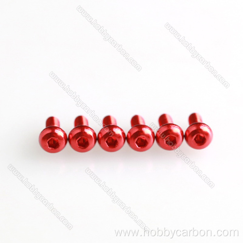 M3 anodized Colorful Aluminum Button Screw for RC